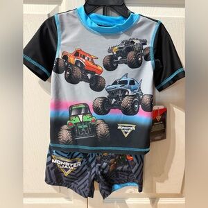 18M SPF Quick Drying Monster Jam Swim Set